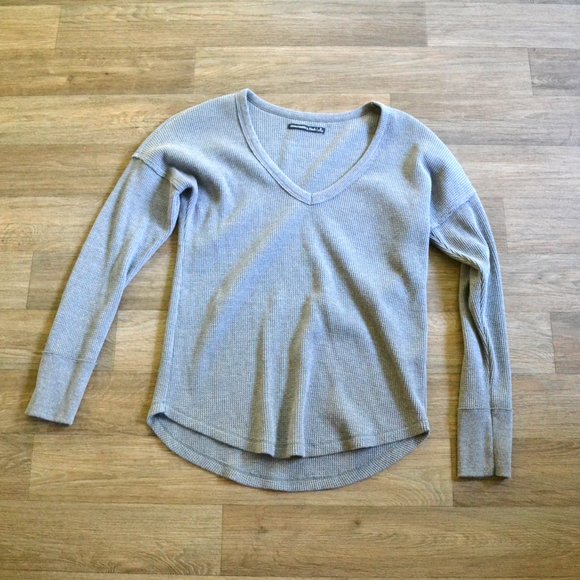 Abercrombie Long Sleeve Waffle V-neck Thermal Shirt Bundle Size Smalls - Picture 5 of 5